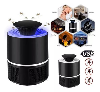 Lámpara antimosquitos por succión