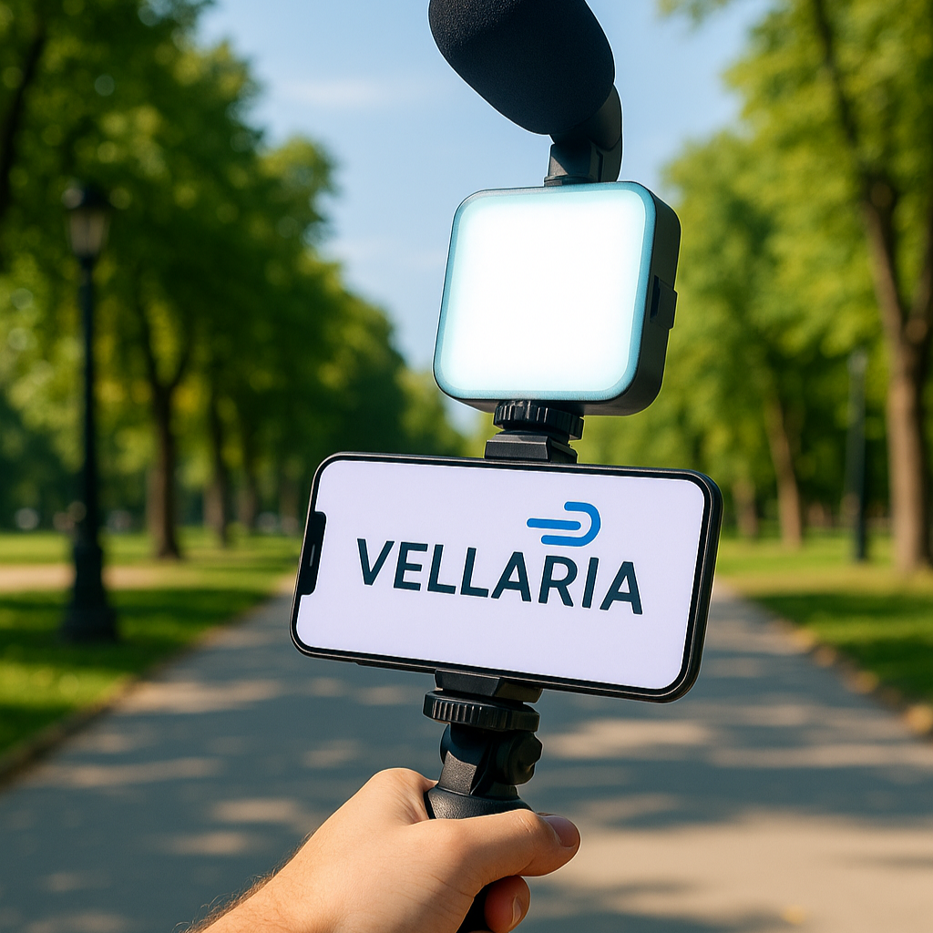 Set grabacion movil 3 en 1 (tripode + micro + luz)